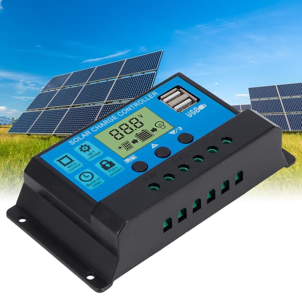 OffGrid PWM Solar Charge Controller 30A Auto 12V/24V Selvtilpassende Regulator til Solpanelsystem
