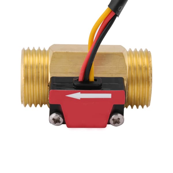 Holdbar magnetisk flowmåler til vand 1-25L/min, G1/2 gevind, messing sensor