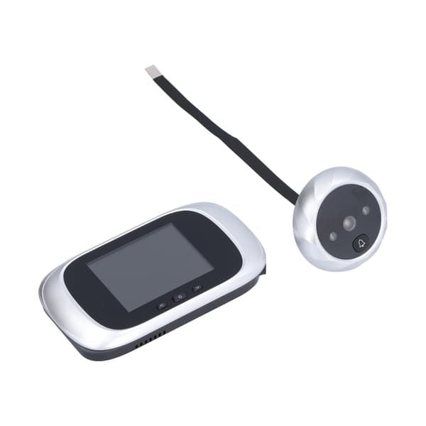 2,8 tums LCD-videodörrklocka, infraröd mörkerseende, silver, hemsäkerhetsmonitor