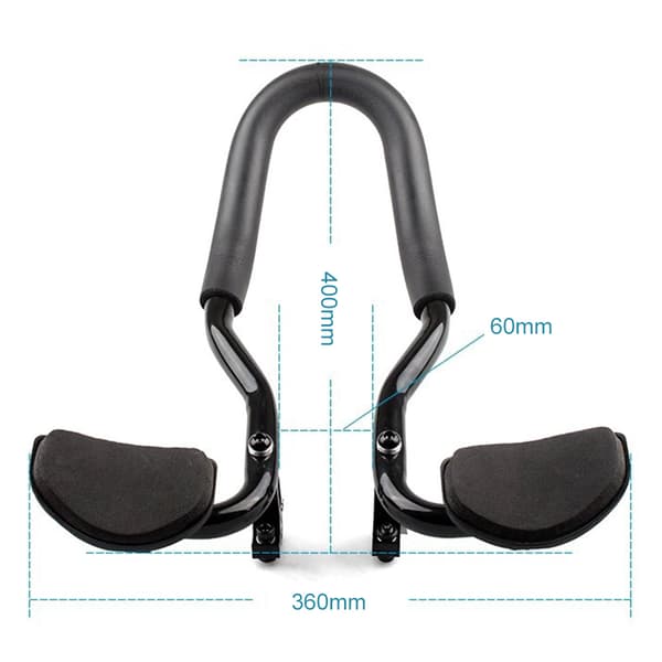 Cykel Aero Bar Justerbart Multi-Position Armstöd Triathlon Styre