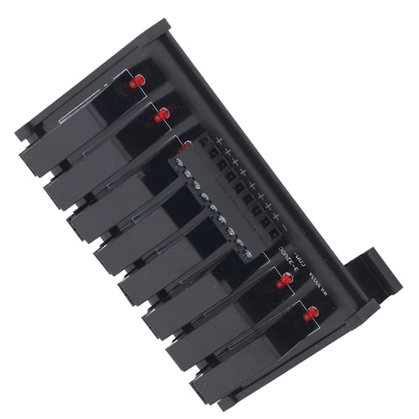 Solid State -relemoduuli DIN-kiskoasennus 8-kanavainen Solid State -rele 3-32VDC tulo 5-8A 24-480VAC kuorma