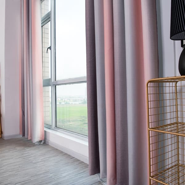 Randig gradientgardinpanel för vardagsrum sovrum hotell rumsavdelare skärmdraperi (#2)