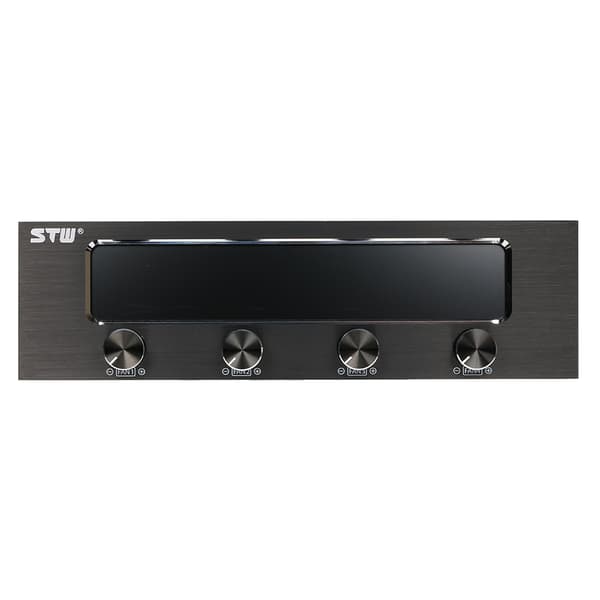 Sunshine-tipway STW Multi-Funktion PC CPU 4-kanals blæsercontroller Hastighedskontroljustering LCD-kølefrontpanel