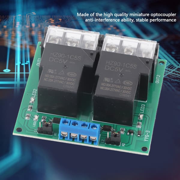 Højtydende tovejs optokobler relæmodul 30A DC12V solid state switch