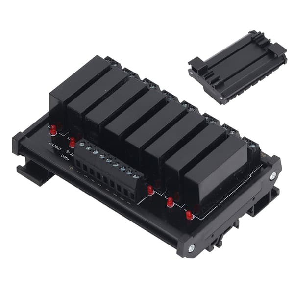 8-kanals solid state relæmodul indgang 3 til 32VDC belastning 5 til 8A 24-480VAC til industriel styring