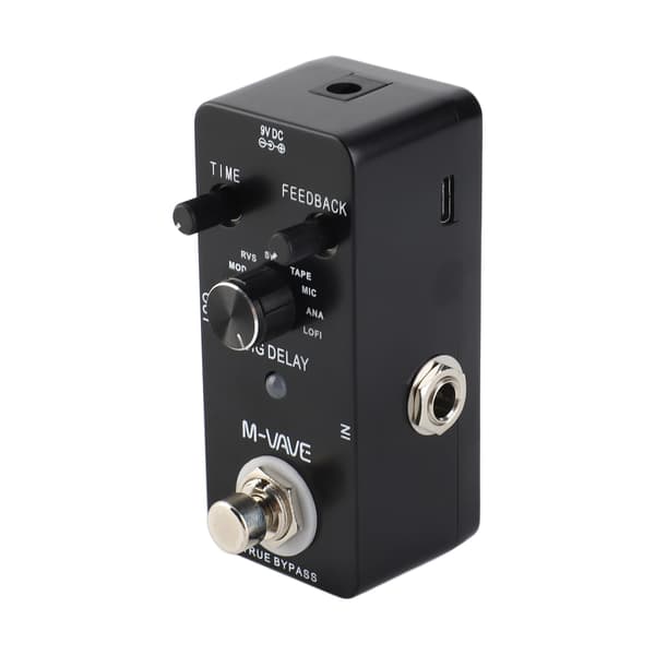 M-VAVE DIG DELAY Digital Delay Gitarr Effektpedal med 9 Delay-effekter True Bypass Full Metallskal