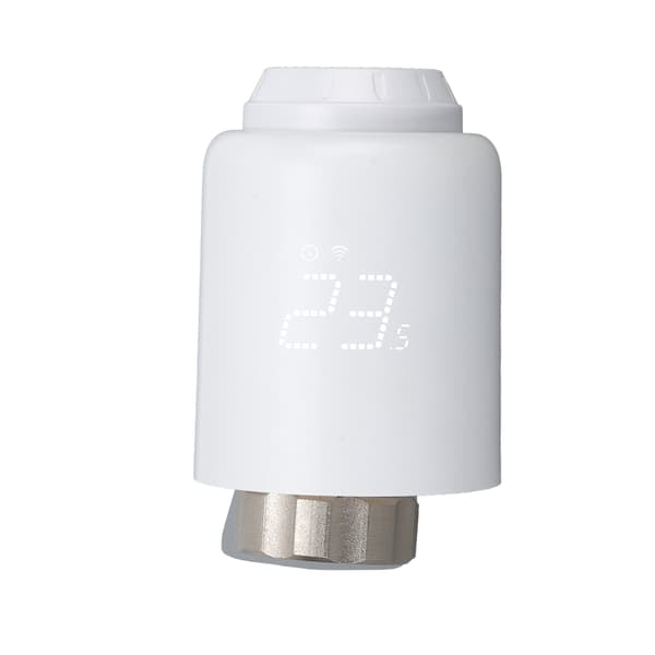 Smart radiatortermostat, drejeligt display, programmerbar Zigbee-ventil, 5-sæt tidsplanlægning