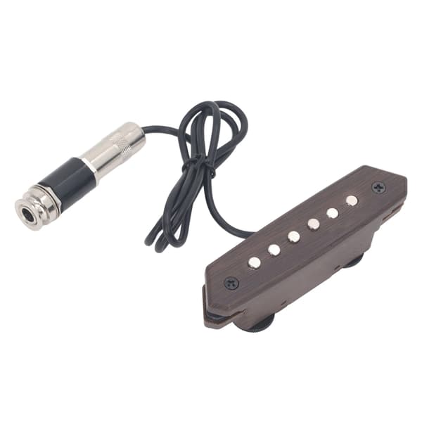 Akustisk Gitarr Pickup Hålfri Volym Tonkontroll Dubbel Spole Ljudhåls Pickup för Prestanda