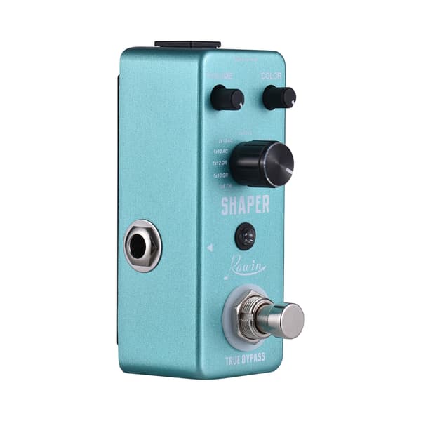 Rowin Guitar Effects Pedal Digital Cab Simulation Guitar Pedal 11 Modes Guitar Effect Pedal and COLOR/VOLUME Control Knobs with True Bypass DC 9V 6.3