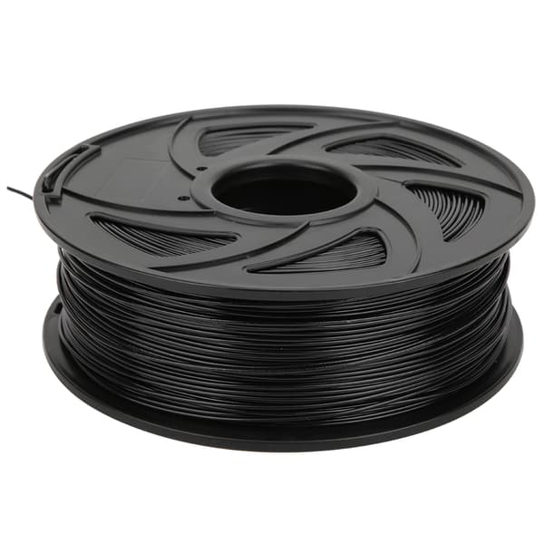 Sort 1,75 mm 1 kg PLA-printer Lang filamentudskrivningsforbrugsmateriale til 3D-printer
