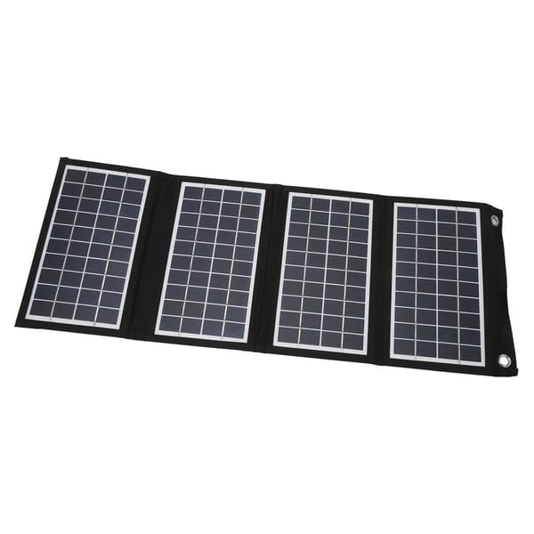 Sammenfoldelig Soloplader 30W 5V Dobbelt USB Power Bank Panel til Udendørs Vandring, Camping & Smartphone
