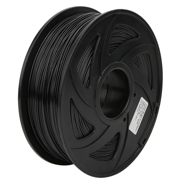 Sort 1,75 mm 1 kg PLA-printer Lang filamentudskrivningsforbrugsmateriale til 3D-printer