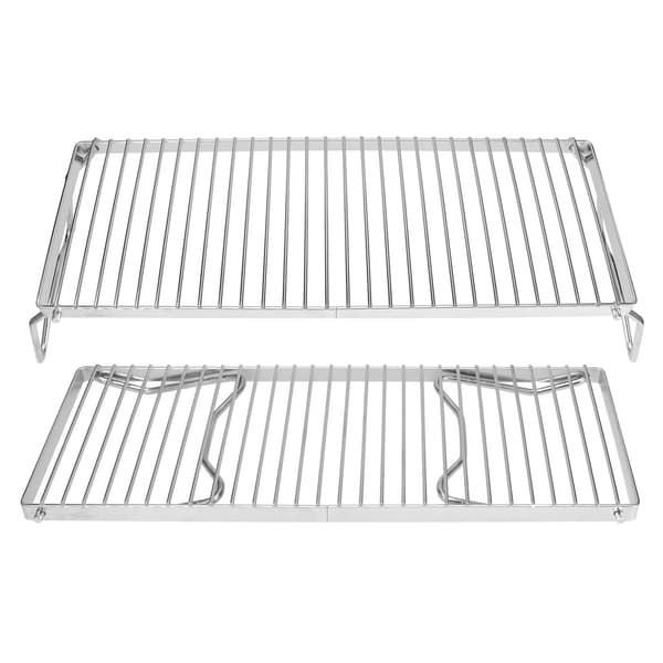 Bärbar Camping BBQ Grill Vikbar Rostfritt Stål Eldstad Kokplatta Galler