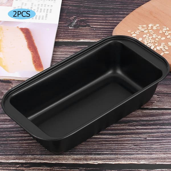 Rektangulär Brödform Kolstål Nonstick Deg Bakform Svart