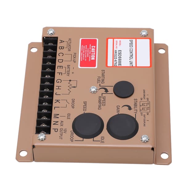 ESD5500E Dieselgenerator Elektronisk Regulator, Motor Tomgångsvarvtalsregulator, 12V/24V DC Långsam Startmodul