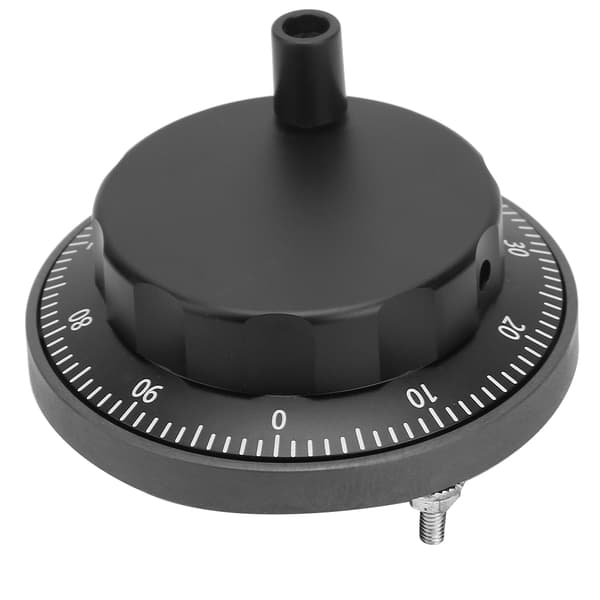 5V 80mm 6-bens CNC Pulser Sort Håndhjul 100PPR Manuel Pulsgenerator Roterende Encoder