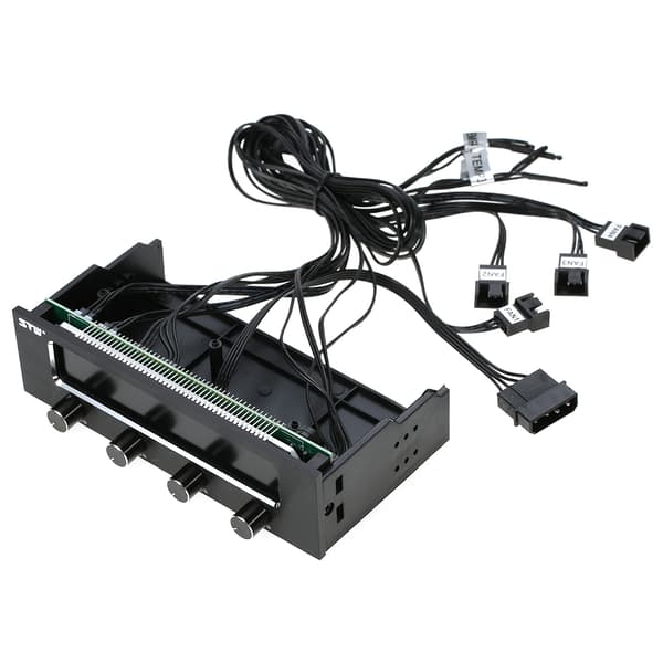 Sunshine-tipway STW Multi-Funktion PC CPU 4-kanals blæsercontroller Hastighedskontroljustering LCD-kølefrontpanel