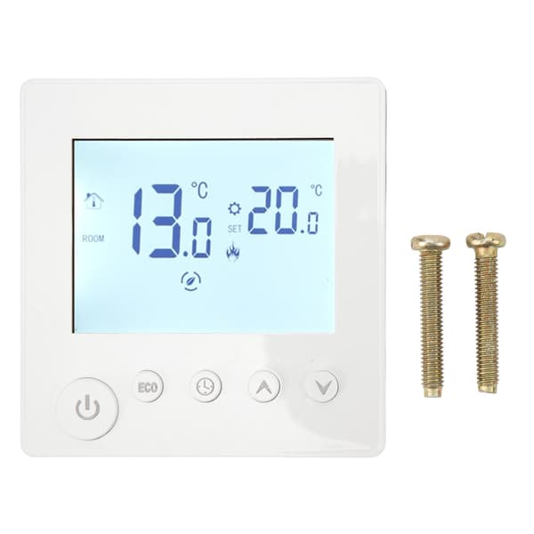 Golvvärmetermostat Styrenhet Programmerbar Kontrollpanel LCD-skärm 90V-240V för Hemmet