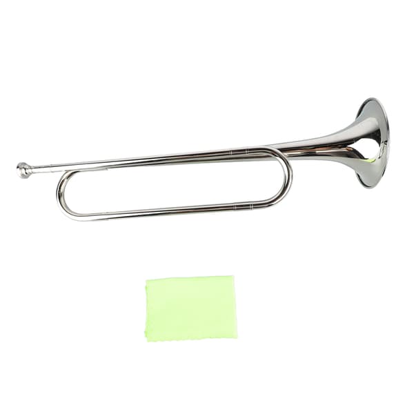 Flad Bugle Messing Retro Trompet Instrument til Skoleband Kavaleri Orkesterforestilling