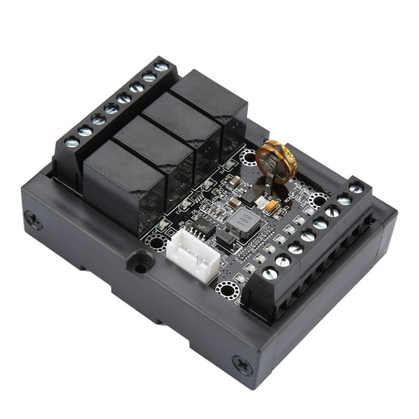 FX1N-10MR PLC Relämodul med kapsling för industriell kontrollkort, programmerbar timer-enhet