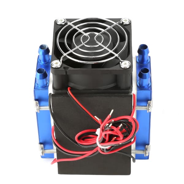 12V 4-chip termoelektrisk køler Peltier-modul DIY luftkøler radiatorsæt