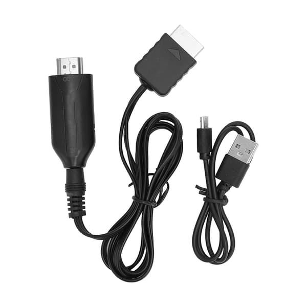 PS1 till HDMI Multimedia Gränssnittskabel Plug and Play Spelkonsol Videoadapter för PS2