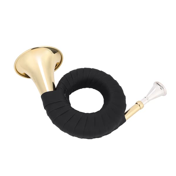 Mini Mässing Bb Jakthorn Mikro Valthorn Instrumentkit