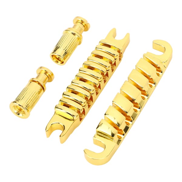 Delad gitarrstall i zinklegering, individuellt justerbar 10,4 mm gitarrsträng genom stallbyte för LP Guld