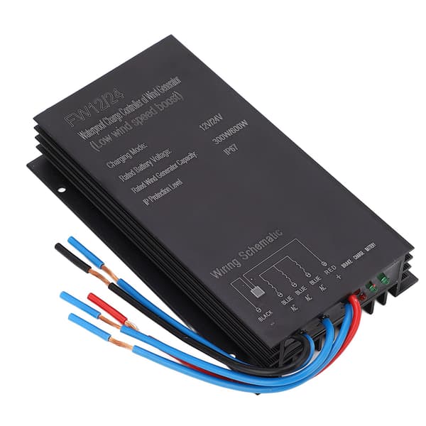 Vindmøllecontroller Vindkraftgenerator MPPT Opladningscontroller 12V 24V IP67 Vandtæt