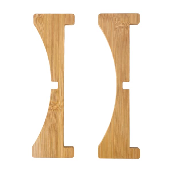 Bambu växtställ korsformad bricka multifunktion för husdjur hem kök 17,5x5cm