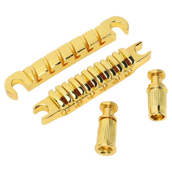 Delad gitarrstall i zinklegering, individuellt justerbar 10,4 mm gitarrsträng genom stallbyte för LP Guld