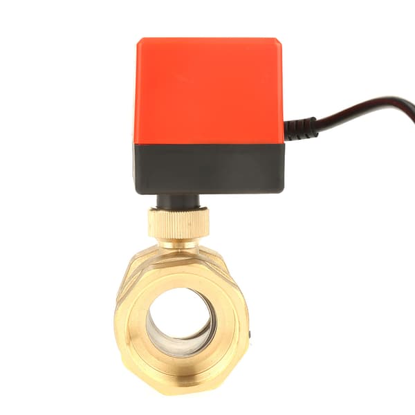 12V DC G1-1/2\" DN40 2-vejs messing elektrisk aktuator kugleventil til HVAC-system
