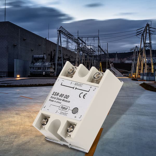 SSR80DD 80A industriellt halvledarrelä, 332-5200VDC solid state-omkopplare