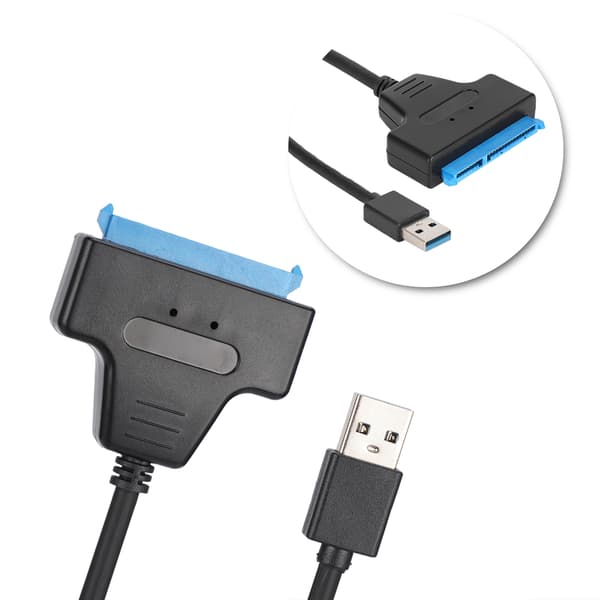 USB 3.0 till SATA SSD-adapterkabel - Höghastighetsdataöverföring för Solid State-enheter