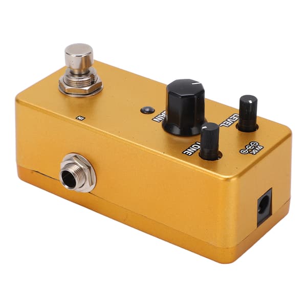 Distortionpedal Klassisk Mini Elgitarr Enkel Blockeffekt 3 Knappar Metallskal
