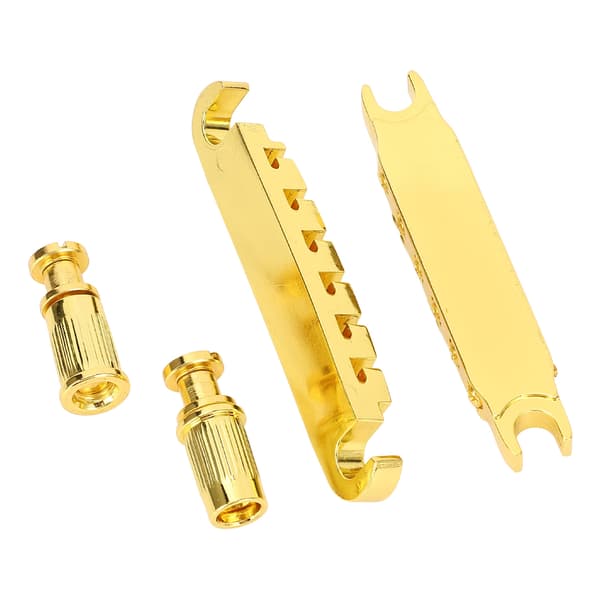 Delad gitarrstall i zinklegering, individuellt justerbar 10,4 mm gitarrsträng genom stallbyte för LP Guld