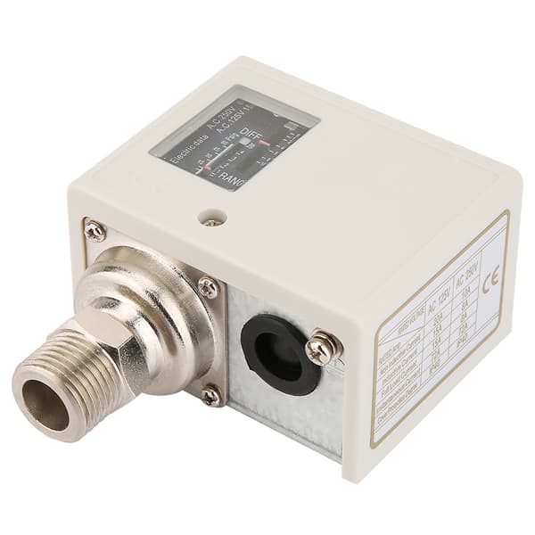 G1/2\" Tryckbrytare för luftvattenpumpkompressor, 12V tryckreglering, 100PSI, 1/2\" NPT, 2-pack