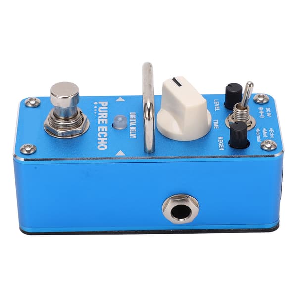 Delayeffekt Ren Eko Metall Monoblock Multifunktionell Digital Pedal för Elgitarr DC 9V