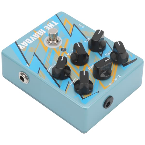 Effektpedal Förstärkare Analog Ljudeffekt Equalizer Harmoniska Gitarrtillbehör DC 9V