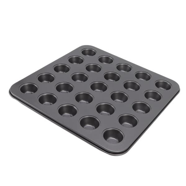 Nonstick Mini Cupcakeforme Kulstofstål Bageplade til Småkager Brød, 25-hulrum
