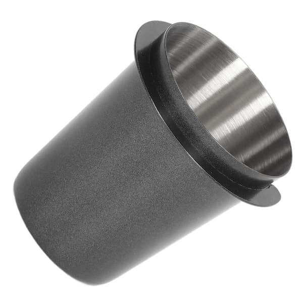 58 mm doseringskop i rustfrit stål, kompatibilitet, polering, kaffedoseringskop, pulverføder til kaffe, sort