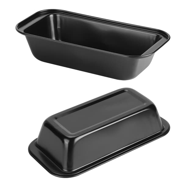Rektangulär Brödform Kolstål Nonstick Deg Bakform Svart