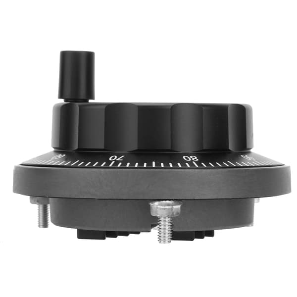 5V 80mm 6-bens CNC Pulser Sort Håndhjul 100PPR Manuel Pulsgenerator Roterende Encoder