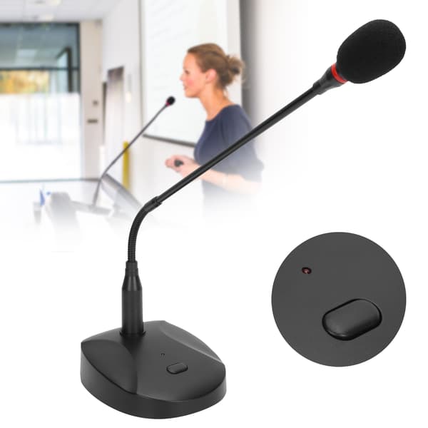 USB Desktop Konference Mikrofon | Højfølsom Podcast & Forelæsningsmikrofon til PC