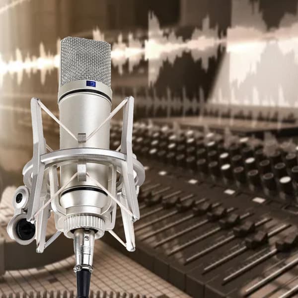 Kondensatormikrofon 48V Professionel Stor Membran til Sang Live Streaming