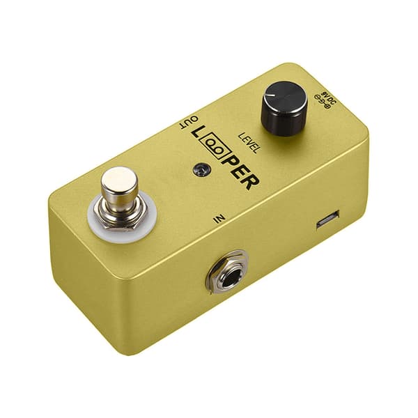 M-VAVE LOOPER Mini Gitarr Loop Elgitarr Looper Effektpedal Max. 5 minuters inspelningstid Obegränsade Overdubs Fullmetallskal
