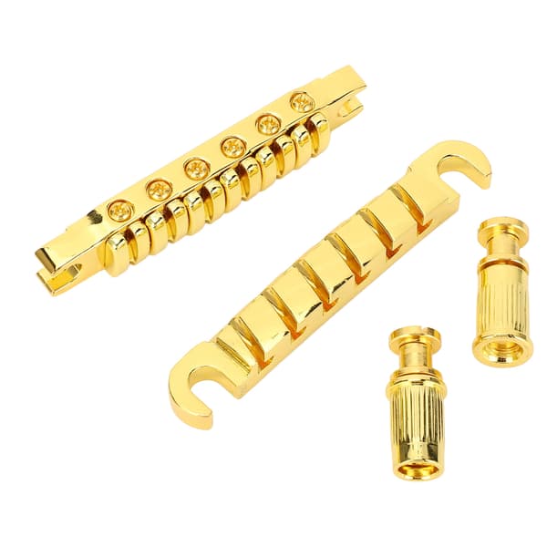 Delad gitarrstall i zinklegering, individuellt justerbar 10,4 mm gitarrsträng genom stallbyte för LP Guld