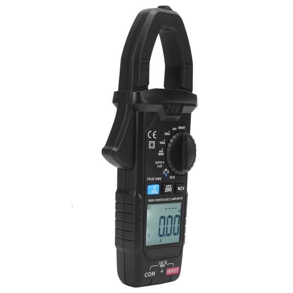 Tångamperemeter 200A 600V AC/DC True RMS Multimeter, Digital Amperemeter Voltmeter Testare med Strömmätning