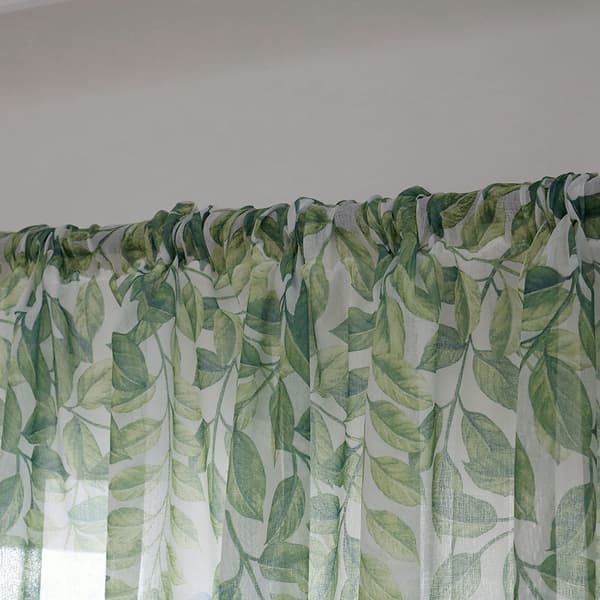 Skira Voile Gardinlängder i Polyester för Sovrum och Vardagsrum (Blå)
