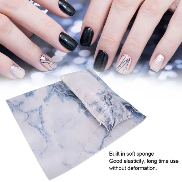 Professionel neglekunst pude pude sæt manicure hånd armlæn holder patch sæt blå
